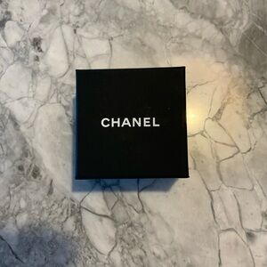 CHANEL Black and Gold Earings